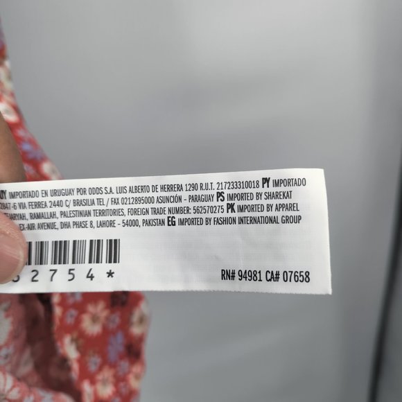 FOREVER 21 Women's Floral Maxi Dress  RED XL - Picture 7 of 12